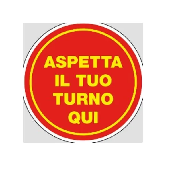 ASPETTA IL TUO TURNO QUI 20CM