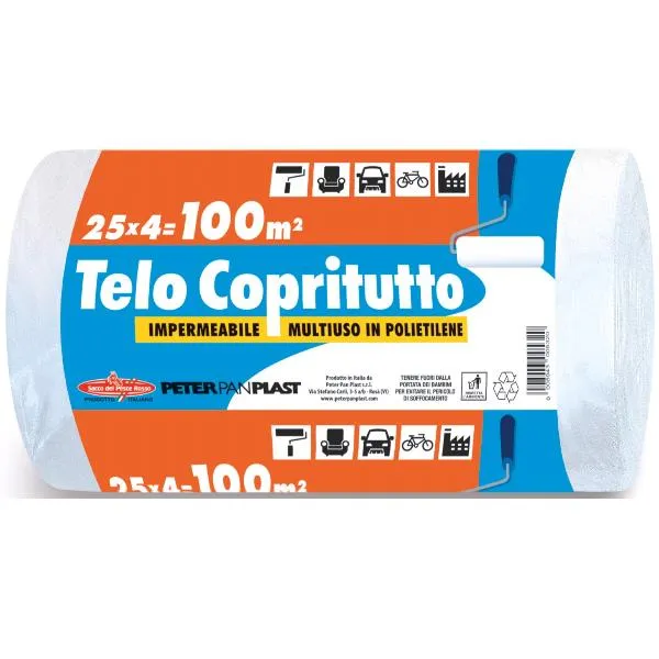 ROTOLO TELO COPRITUTTO 4X25 NEUTRO