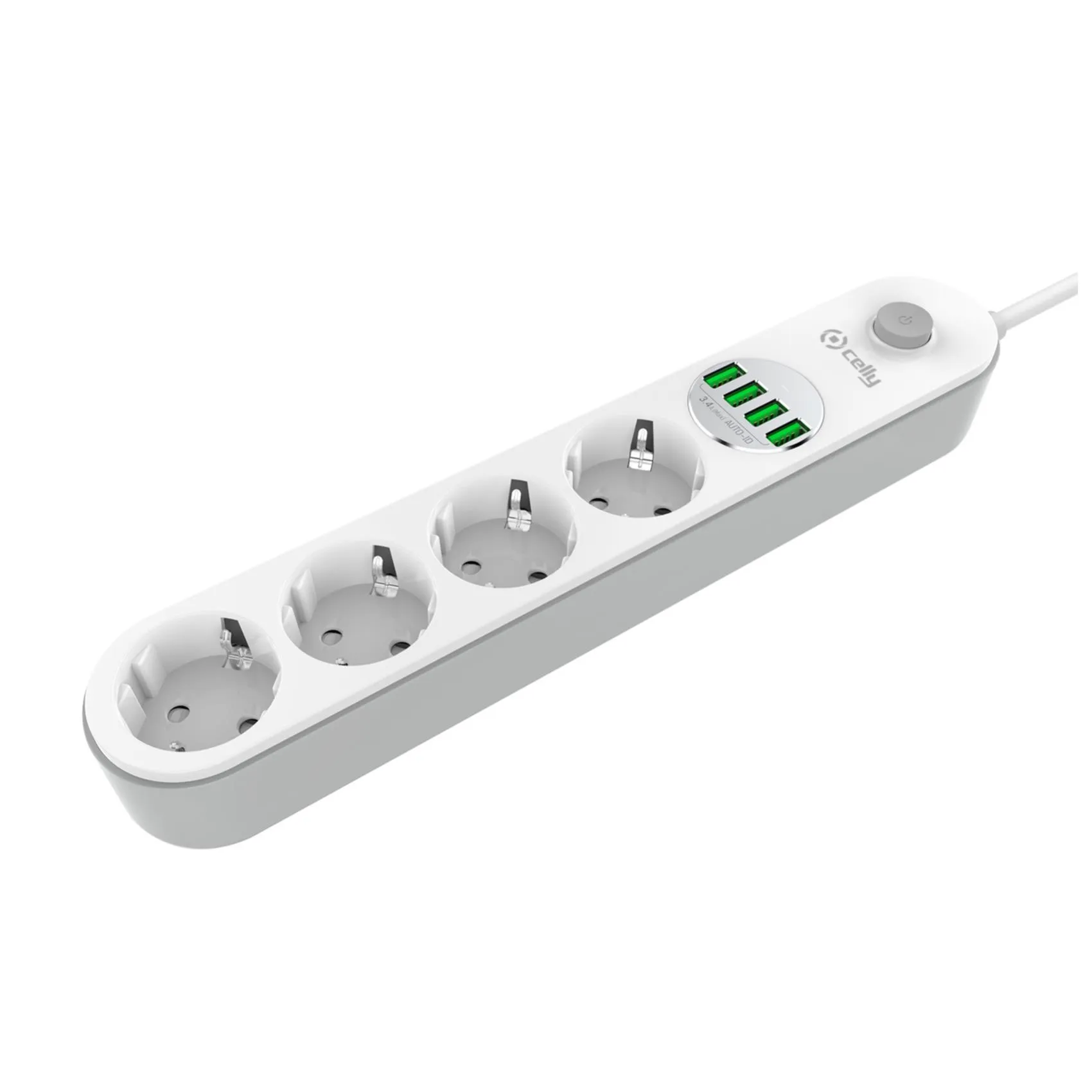 SW POWERSTRIP 4USB4EU PLUG WHITE