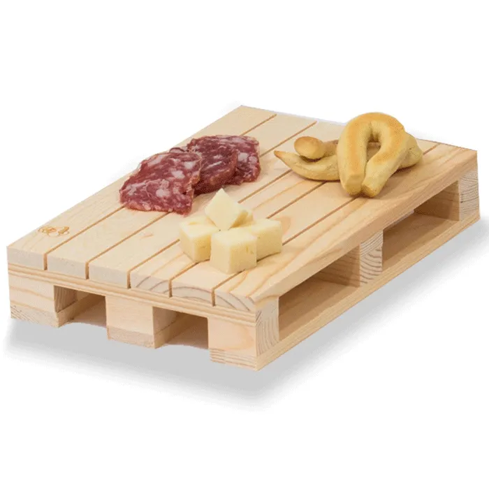 Tagliere a Forma di Pallet in Legno Pedana 15 x 30 cm Antipasti Affettati Salumi (1)