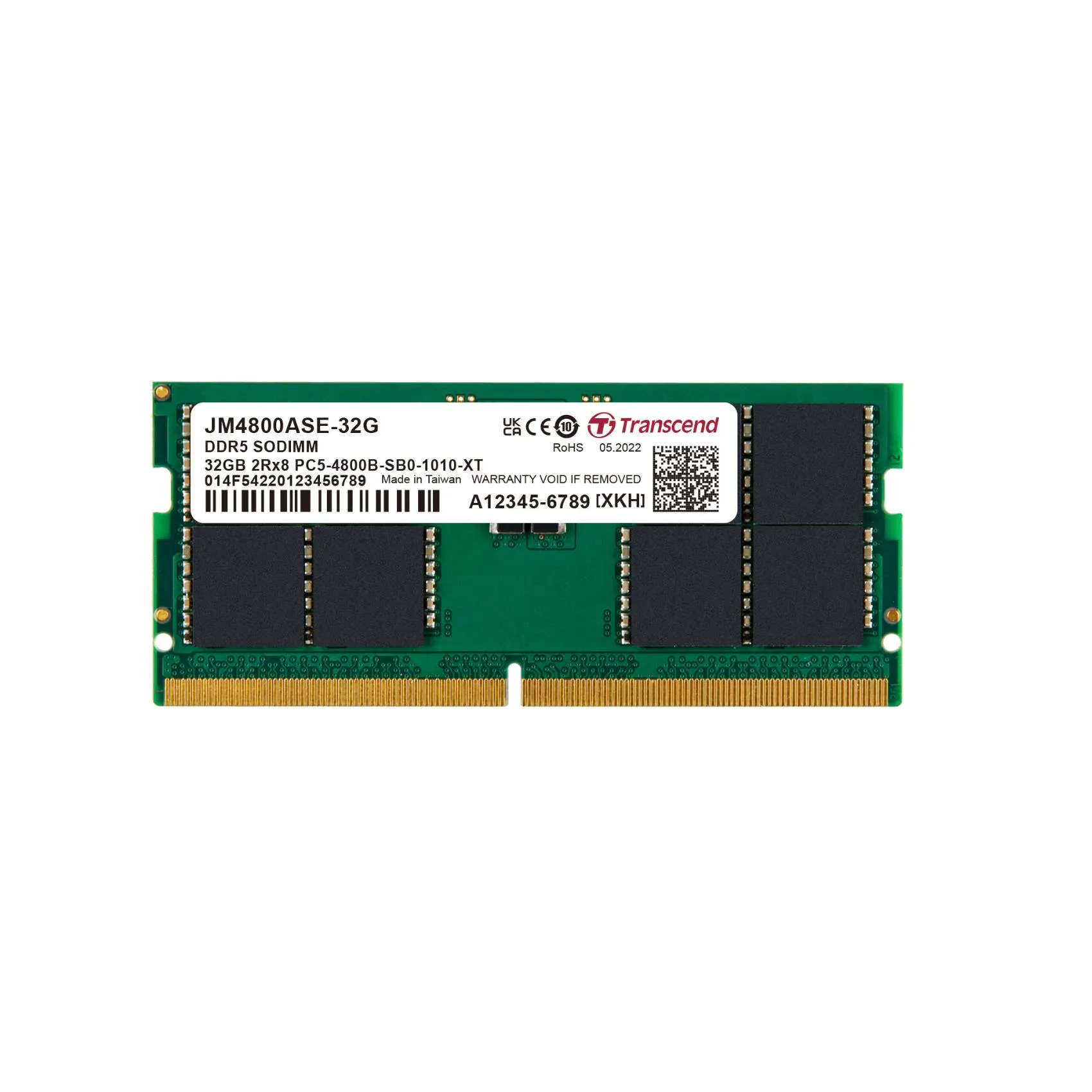 32GB JM DDR5 4800 SO-DIMM 2RX8 2GX8