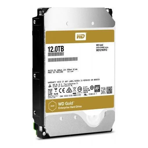 WD GOLD HDD 3.5P 12TB SATA3 (EP)