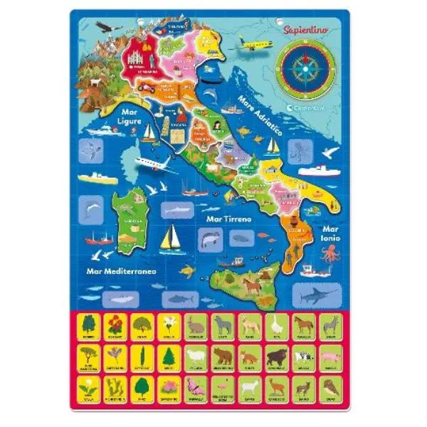 GEO PUZZLE MAGNETICO ITALIA