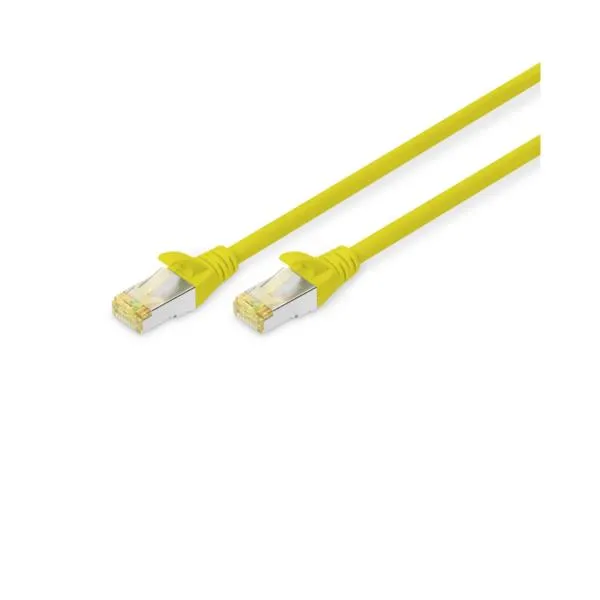 PATCH S/FTP CAT6A GIALLO 0.5M