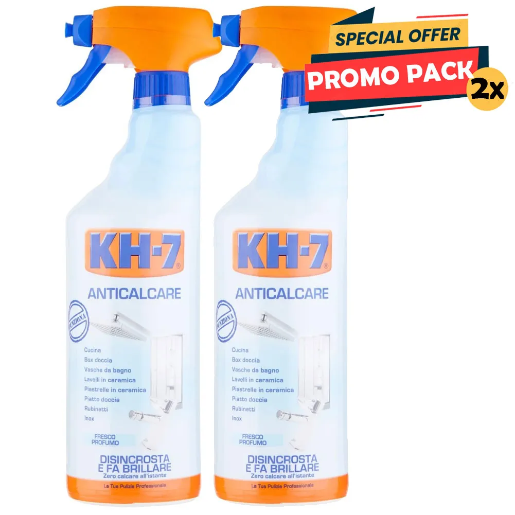 2 x 750 ml KH-7 Sgrassatore Anticalcare Spray Brilla e Disincrosta Cucina Bagno (1)