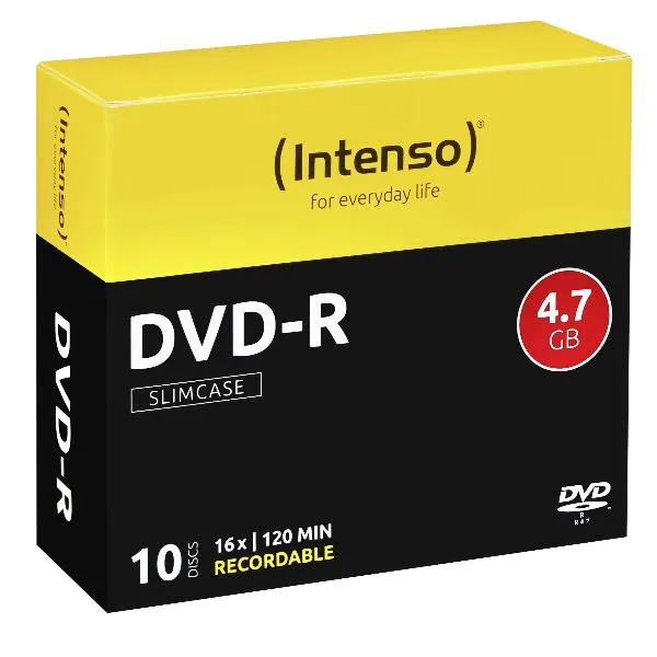 DVD-R 4.7GB 16X SLIM CASE 10PZ