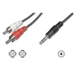 CAVO STEREO 2 RCA/ JACK 3.5 MT. 2.5