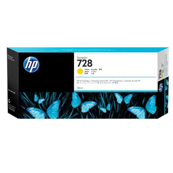 HP728 300-ML YELLOW INKCART