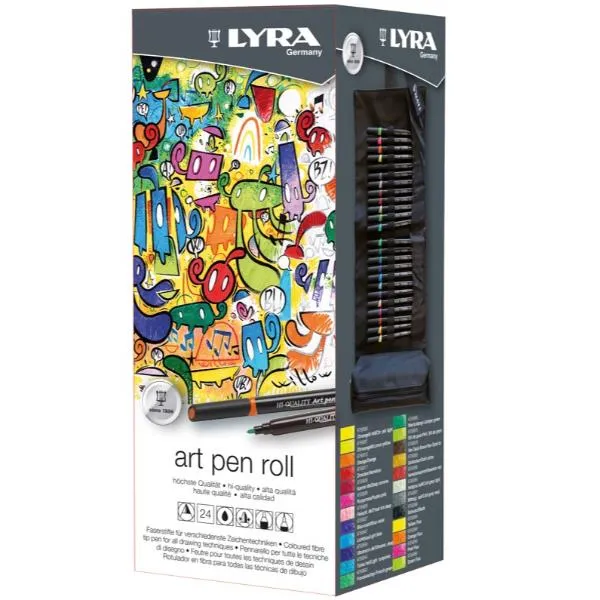 CF24-LYRA ART PEN ROLL ASST MARKERS