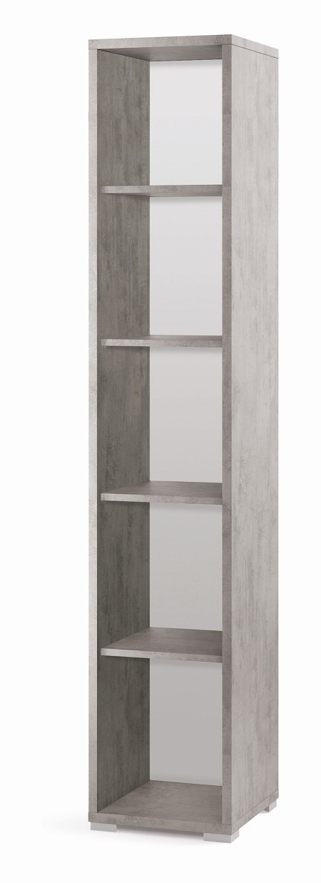 Mobile Colonna 4 Ripiani  H199 L39 P41 Cm colore Cemento Db381k Sarmog (1)