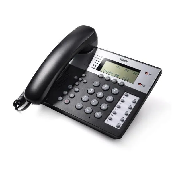 TELEFONO FISSO DISPLAY OFFICE NERO