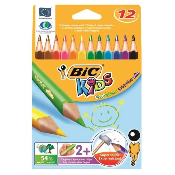 CF12PASTELLI BIC KIDS EVOLUTION TRI