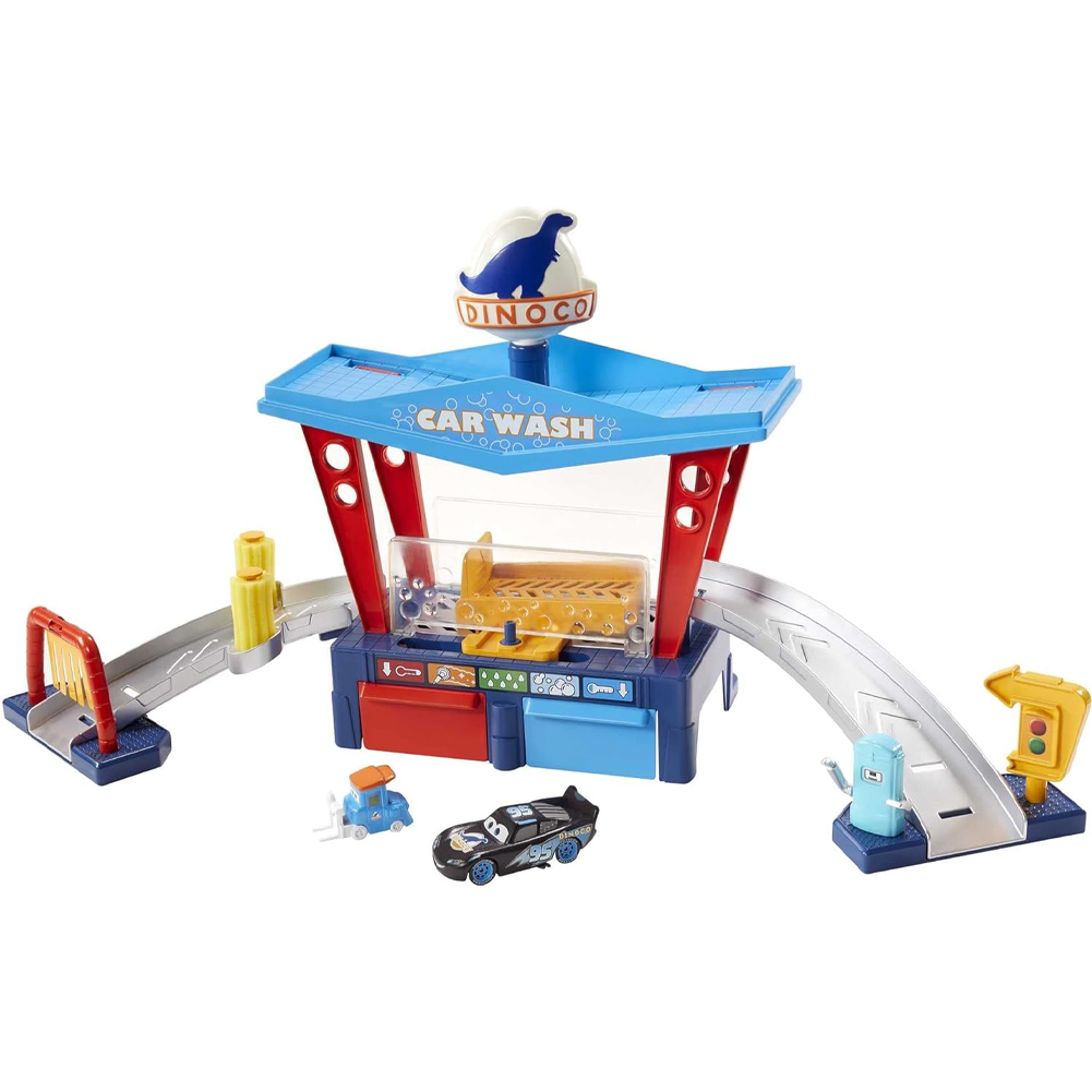 Fisher-Price Disney Pixar Cars Playset Autolavaggio Dinoco Cambia Colore Idea Regalo (1)