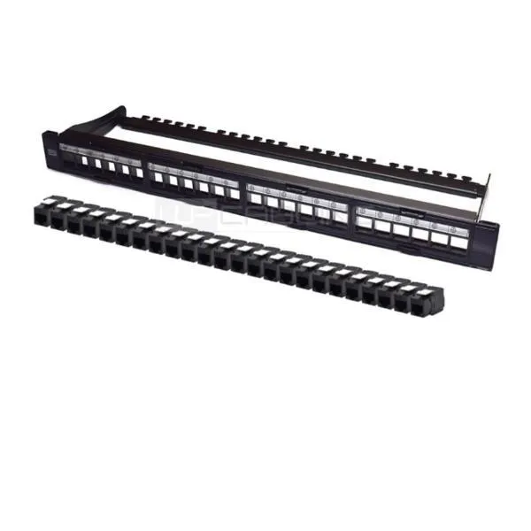 PANN.1U CON 24 RJ45U CAT.6 NERO