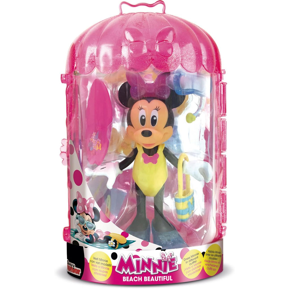 Minnie Spiaggia Bambola 15 cm 12 Accessori 3 Vestiti Intercambiabili Idea Regalo (1)