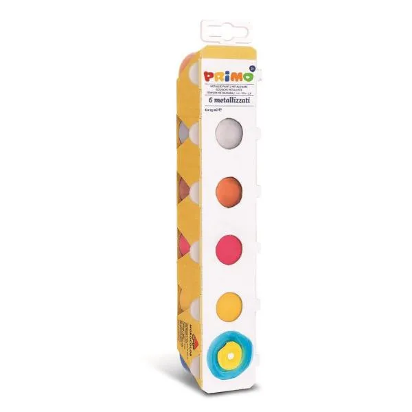 CONF6  TEMPERA METALLIZZATA DA 25ML