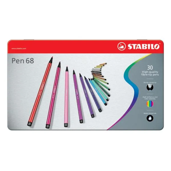 AST30 STABILO PEN 68 COL ASSORT